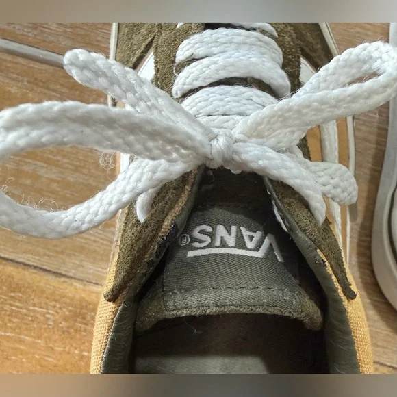 Vans Women Size 7 Old Skool Sneaker Shoes Green Brown - Picture 7 of 8